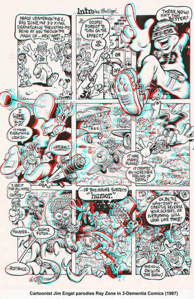 Cartoonist Jim Engel parodies Ray Zone